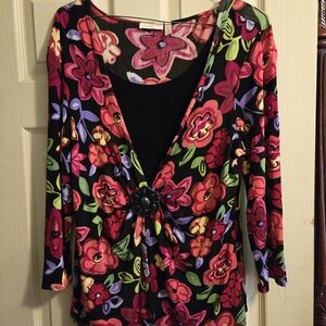 Floral Multicolor Sheer Cardigan